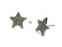 Pave Diamond Star Earrings studs, (DER-1070)